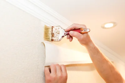 Pose de papier peint à Castirla — revêtements muraux et toiles de verre